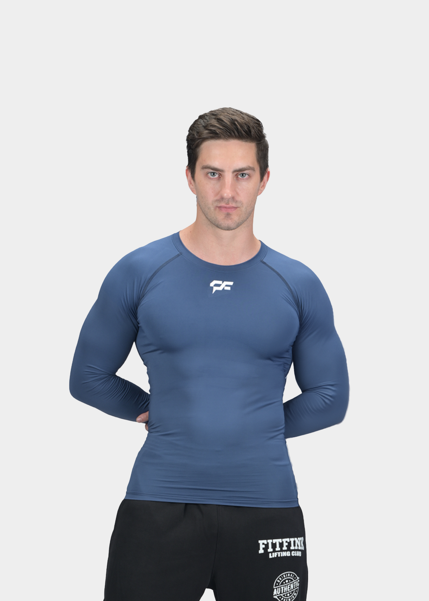 LONG SLEEVE COMPRESSION - NAVY BLUE